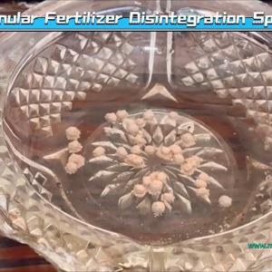 Quick disintegrating granular fertilizer